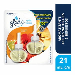 Ambientador Glade Plugins Aceite Blister x3 Ambientadores surtido x21ml