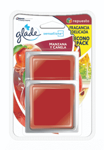 Ambientador Glade Sensations Manzana y Canela Repuesto x8gr