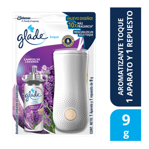 Glade Ambientador Toque Lavanda  Unidad + 1 Repuesto x9gr