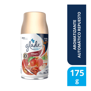Glade Ambientador Automático En Aerosol Repuesto Manzana Y Canela x175gr