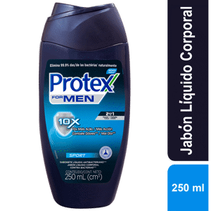 Jabón Corporal Protex Men Sport 10x Gel 250ml