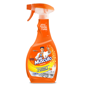 Mr Musculo Limpiador Quitagrasa Líquido Naranja Atomizador x500ml
