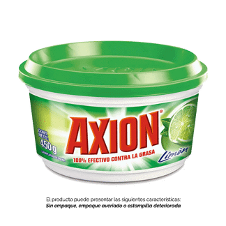 Lavaplatos Axión Crema Limón 450gr (Outlet)
