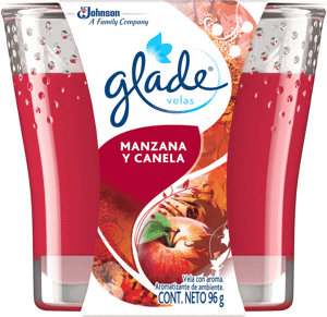 Glade Ambientador Vela Manzana Y Canela x96gr