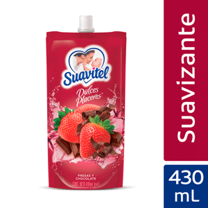 Suavizante Suavitel Dulces Placeres Fresa y Chocolate Doy pack 430ml