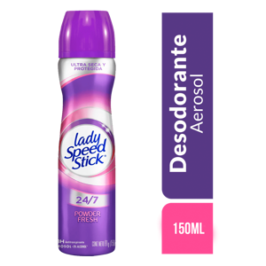 Desodorante Lady Speed Stick Power Fresh 24/7 Aerosol 150ml
