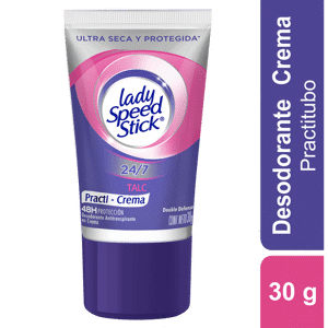 Desodorante Lady Speed Stick Crema Talc Practitubo 30gr