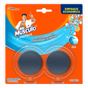 Desodorizante Pastilla Tanque Mr Musculo Blister x2pastillas x40gr