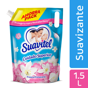Suavizante Suavitel Doy pack Primaveral Cuidado Superior  1500ml