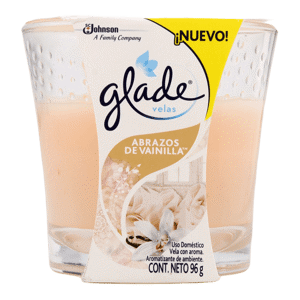 Glade Ambientador Vela Abrazos De Vainilla x96gr
