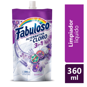 Limpiador Fabuloso Alternativa al Cloro Lavanda 360ml
