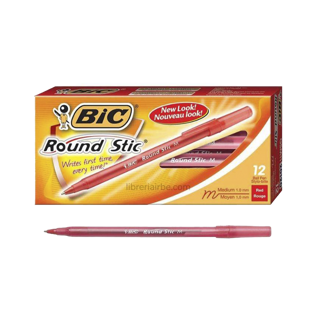 Boligrafo Bic Round Stick x12 Boligrafos