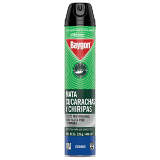 Baygon Insecticida Aerosol Mata Insectos Rastreros x400ml