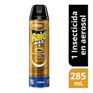 Raid Insecticida Aerosol Mata Insectos Rastreros x285ml