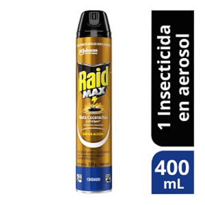 Raid Insecticida Aerosol Mata Insectos Rastreros x400ml
