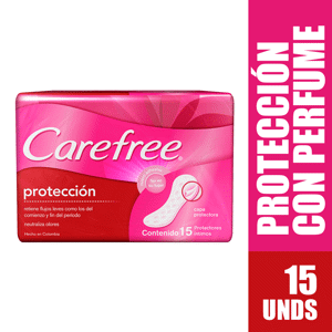 Protector Carefree Con Perfume x15 Protectores