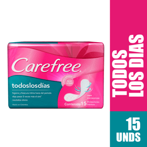Protector Carefree Todos Los Dias x15 Protectores