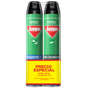 Insecticida Aerosol Baygon Verde 400ml + Baygon Azul 400ml