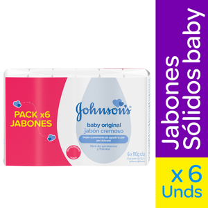 Jabón Johnson´S Baby Original x6Un x110gr