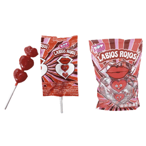 Chupeta Labios Rojos x40Un x12gr