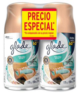 Ambientador Glade Automático Aerosol 2 ambientadores x175gr Surtido