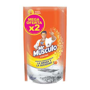 Desengrasante Mr Musculo Doypack Naranja x2 Und x500ml