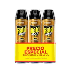 Insecticida Aerosol Raid Max x3Un x285ml