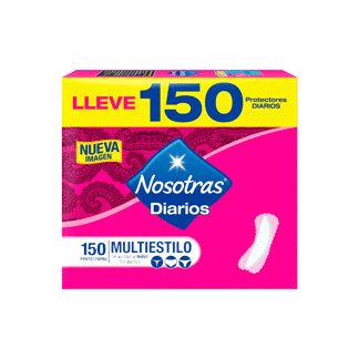 Protector Nosotras Diarios Multiestilo x150 Protectores