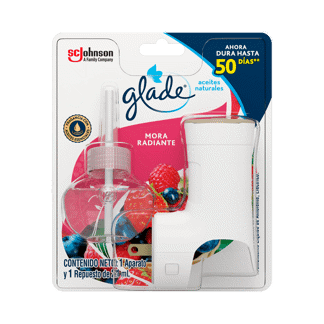 Ambientador Glade Aceites Mora Radiante Unidad x21ml