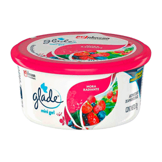 Glade Ambientador En Gel Lata Mora Radiante x70gr