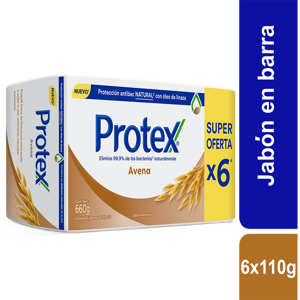 Jabón Protex Avena x6Und x110gr