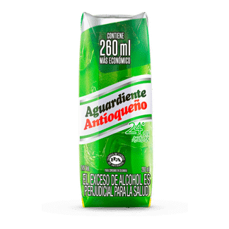 Aguardiente Antioqueño Verde Sin Azucar x260ml