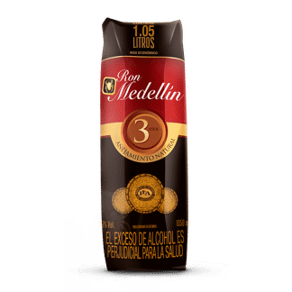 Ron Medellin 3 Años Extra Contenido x1050ml