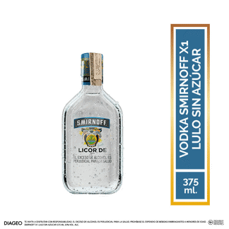 Vodka Smirnoff X1 Lulo Sin Azúcar 375 Ml