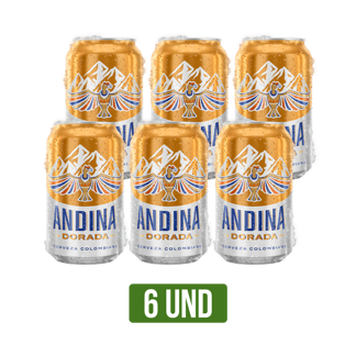 Cerveza Andina Lata x6 Latas x330ml