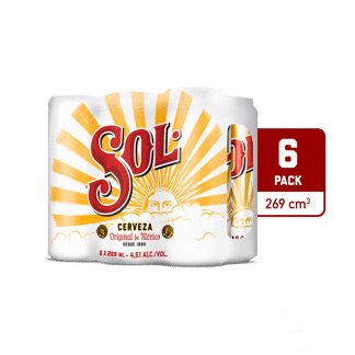 Cerveza Sol Lata x6 Latas x269ml