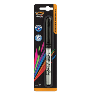 Marcador Permanente BIC Negro x1Un