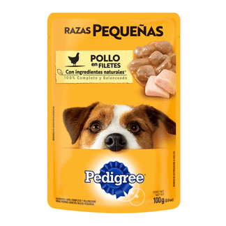 Alimento Húmedo Para Perro Pedigree Raza Pequeña Pollo x24Un x100gr