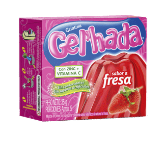 Gelatina Gel’hada Fresa x35gr