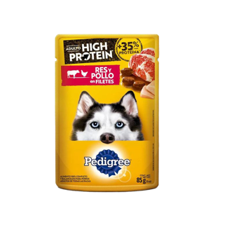 Alimento Húmedo Pedigree Para Perro High Protein Res-Pollo x85gr