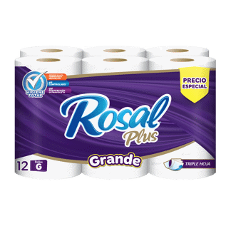 Papel Higienico Rosal G x4Un x12 Rollos