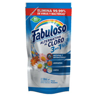 Limpiador Fabuloso Alternativa Al Cloro Fresca Primavera x180ml