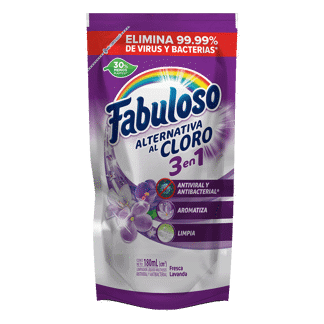 Limpiador Fabuloso Alternativa Al Cloro Fresca Lavanda x180ml