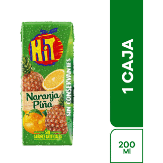 Jugo Hit Naranja Piña Tetrapack x200ml