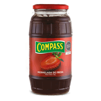Compass Mermelada Fresa. Frasco 1kg.