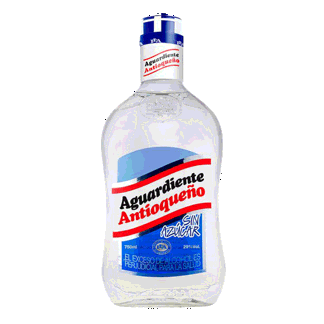 Antioqueño Aguardiente Azul. Botella 750ml.