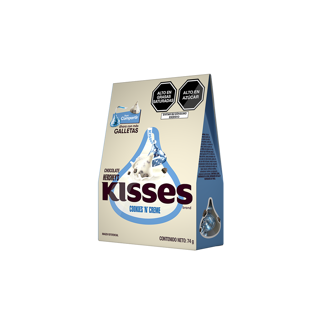 Kisses CookiesNCream. Barra 74gr.