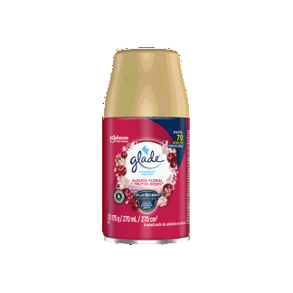 Glade Ambientador Automático Alegría Floral y Frutos Rojos Repuesto 175gr.