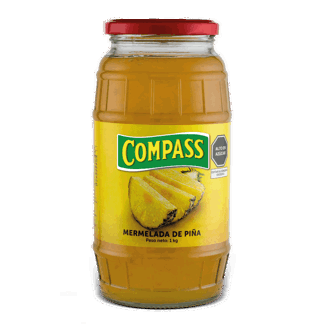 Compass Mermelada Piña. Frasco 1kg.