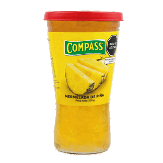 Compass Mermelada Piña. Vaso 320gr.